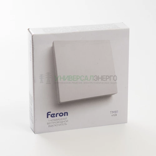 Выключатель беспроводной FERON TM81 SMART, 230V, 500W, одноклавишный, белый 41128 фото 9