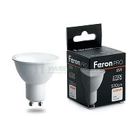Лампа светодиодная Feron.PRO LB-1608 GU10 8W 2700K 38092