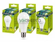 Лампа светодиодная LED-A65-20W-E27-3K 20Вт грушевидная 3000К тепл. бел. E27 180-240В ЛОН Ergolux 13182 Лампа светодиодная LED-A65-20W-E27-3K 20Вт грушевидная 3000К тепл. бел. E27 180-240В ЛОН Ergolux 13182