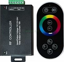 Контроллер для светодиодной ленты с П/У черный, 18А 12-24V, LD55 21557