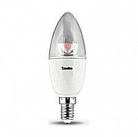 Лампа светодиодная LED7.5-C35-CL/830/E14 7.5Вт свеча 3000К тепл. бел. E14 615лм 220-240В Camelion 11955