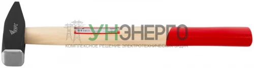 Молоток слесарный "Оптима" 600г деревянная ручка КУРС 44106 фото 3