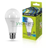 Лампа светодиодная LED-A70-35W-E27-4K ЛОН 35Вт E27 4500К 180-240В Ergolux 14231