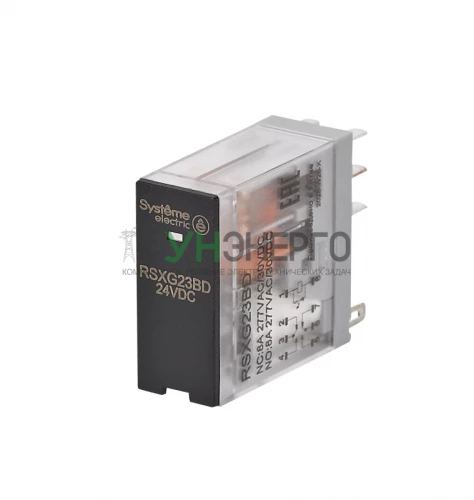 Реле 8А 2перекл. 24В DC LED SE RSXG23BD