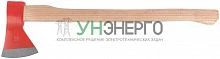 Топор 1250г деревянная длинная ручка; кованая усилен. сталь FIT 46112