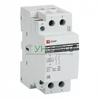 Контактор модульный КМ 63А 2NО (2 мод.) EKF km-2-63-20 Контактор модульный КМ 63А 2NО (2 мод.) EKF km-2-63-20