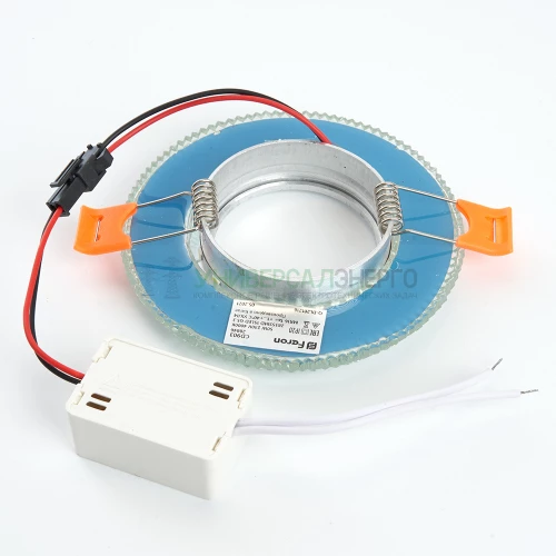 Светильник встраиваемый с белой LED подсветкой Feron CD903 потолочный MR16 G5.3 белый 28846 фото 7