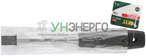 Стамеска CrV с пластиковой ручкой 12мм FIT 43112 фото 3