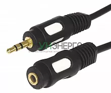 Шнур 3.5 Stereo Plug - 3.5 Stereo Jack 1.5м (GOLD) Rexant 17-4013