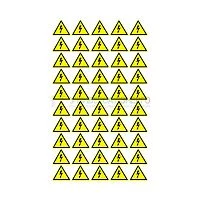 Наклейка знак электробезопасности "Опасность поражения электротоком" 25х25х25мм (уп.100шт) Rexant 56-0006-1