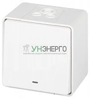 Выключатель Эксперт 11-1502-01 с подсветкой IP55 10АХ-250В ОУ бел. Эра Б0063305 Выключатель Эксперт 11-1502-01 с подсветкой IP55 10АХ-250В ОУ бел. Эра Б0063305