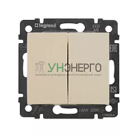 Переключатель проходной 2-кл. СП Valena 10А IP31 250В механизм сл. кость Leg 774308 Переключатель проходной 2-кл. СП Valena 10А IP31 250В механизм сл. кость Leg 774308