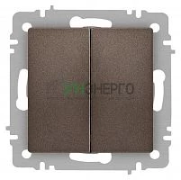 Переключатель 2-кл. СП Accent 6-107-08 10А IP20 250В AL/CU бронза Intro Б0063570