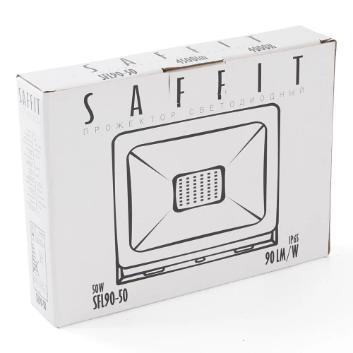 Светодиодный прожектор SAFFIT SFL90-50 IP65 50W 4000K черный 55077 фото 8