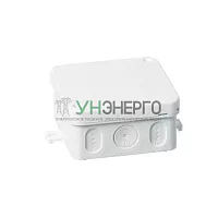 Коробка разветвительная квадратная 75х75мм IP65 бел. ABB 2TKA140010G1