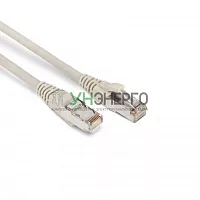 Патч-корд PC-LPM-STP-RJ45-RJ45-C6-3M-LSZH-GY F/UTP экран. кат.6 LSZH 3м сер. Hyperline 42376