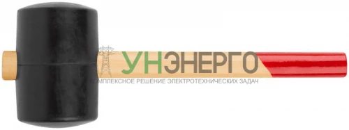 Киянка 90мм 1200г деревянная ручка резинов. КУРС 45390