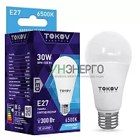 Лампа светодиодная 30Вт А70 6500К Е27 176-264В TOKOV ELECTRIC TKE-A70-E27-30-6.5K