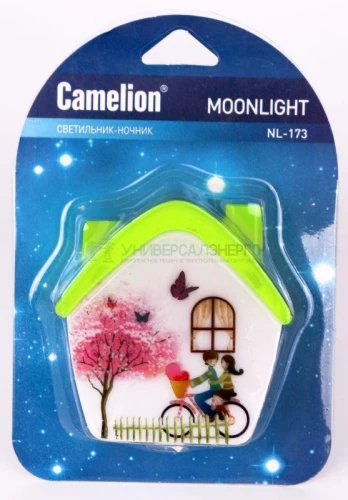Светильник светодиодный NL-173 "Домик" ночник с выкл. 220В Camelion 12529 фото 2