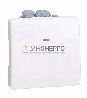 Выключатель 1-кл. 1п 2мод. СП Simon 27 10А 250В с подсветкой механизм сл. кость Simon 27104-62