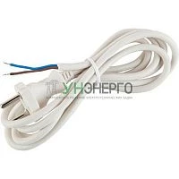 Шнур сетевой с вилкой 1.5м ПВС 2х0.75 бел. UX-2x0.75-1.5m-W ЭРА Б0048680 Шнур сетевой с вилкой 1.5м ПВС 2х0.75 бел. UX-2x0.75-1.5m-W ЭРА Б0048680