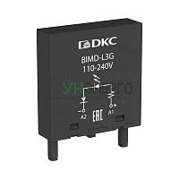 Модуль индикации и защиты LED зел.+варистор (A1+) 24В AC/DC DKC BIMD-LV1G