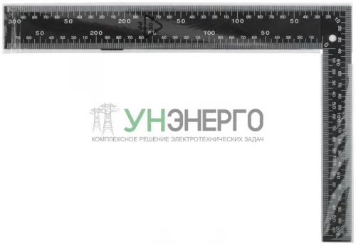 Угольник столярный 200х300мм цельнометал. крашеная шкала КУРС 19618 фото 3