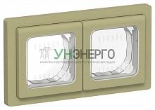 Рамка 2-м СП FLITE Рпро-2-55-ФлО IP55 олив. IEK FI-M20-32-55-K26 Рамка 2-м СП FLITE Рпро-2-55-ФлО IP55 олив. IEK FI-M20-32-55-K26