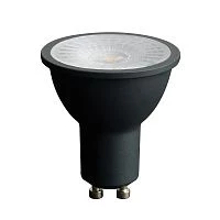 Лампа светодиодная Feron.PRO LB-1607 GU10 7W 175-265V 4000K в черном корпусе 48957
