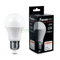 Лампа светодиодная Feron.PRO LB-1020 Шар E27 20W 2700K 38041