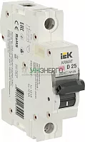 Выключатель автоматический модульный 1п D 25А M10N ARMAT IEK AR-M10N-1-D025