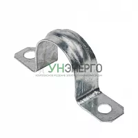 Скоба крепежная двухлапковая d25-26мм метал. EKF sm-2-25-26