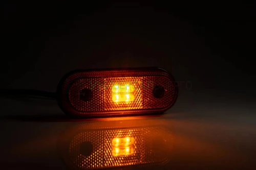 Фонарь габаритный жёлтый LED с кронштейном и проводом 2х0.75 мм? FRISTOM FT-020 Z+K LED фото 2