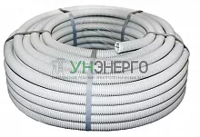 Труба гофрированная ПВХ d50мм с протяжкой сер. (уп.20м) Plast PROxima EKF tg-z-50