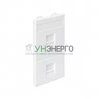 Адаптер на 2 RJ45 коннектора защ. шторки бел. SimonConnect S76B-9