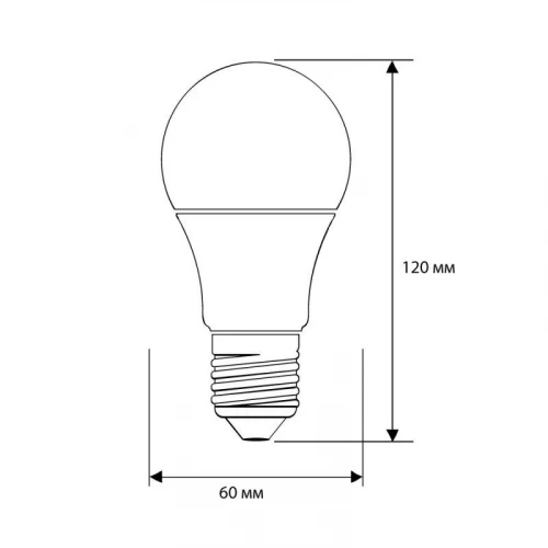 Лампа светодиодная LED13-A60/830/E27 13Вт грушевидная матовая 3000К тепл. бел. E27 1075лм 170-265В Camelion 12045 фото 2