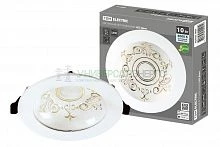 Светильник встраиваемый LED Деко 03, 10 Вт, 4000K, кругл, D170 мм, зол./бел., IP44, TDM Светильник встраиваемый LED Деко 03, 10 Вт, 4000K, кругл, D170 мм, зол./бел., IP44, TDM