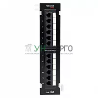 Патч-панель настенная кат.5E UTP неэкранир. 12 портов RJ45 Dual IDC TERACOM PRO EKF TRP-WPP-5EUTP-12