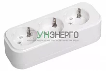 Колодка удлинителя 3-м 16А Classic К03 2P+PE 250В IEK KYP11-16-03-00-Z