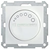 Механизм светорегулятора поворотного СП Bolero СС10-1-1-Б 600Вт с индикацией бел. IEK EDB11-0600-K01