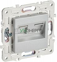 Розетка компьютерная двойн. RJ45 кат.5E SKANDY SK-K03S серебр. IEK SK-K20-1-K23 Розетка компьютерная двойн. RJ45 кат.5E SKANDY SK-K03S серебр. IEK SK-K20-1-K23