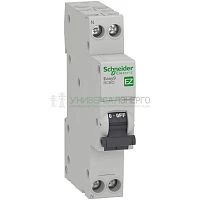 Выключатель автоматический дифференциального тока 2п (1P+N) C 16А 30мА тип AC 4.5кА Easy9 18мм SchE EZ9D33616