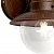 Светильник садово-парковый Feron PL571 на стену вниз 60W 230V E27, коричневый 11625