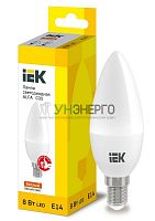 Лампа светодиодная Alfa 8Вт C35 свеча 3000К E14 230В (6шт) IEK LLA-C35-8-230-30-E14-6 Лампа светодиодная Alfa 8Вт C35 свеча 3000К E14 230В (6шт) IEK LLA-C35-8-230-30-E14-6