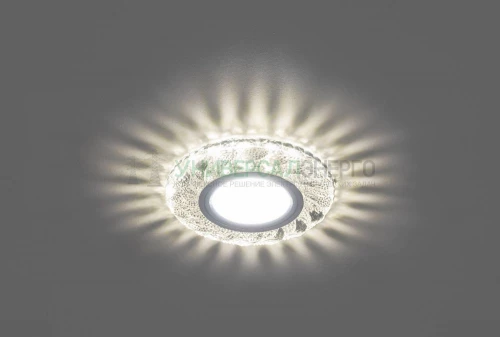 Светильник встраиваемый с белой LED подсветкой Feron CD907 потолочный MR16 G5.3 белый 28850 фото 2