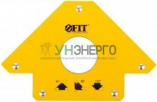 Угольник для сварки магнитный тип "стрелка" усилие до 34кг FIT 81803 Угольник для сварки магнитный тип "стрелка" усилие до 34кг FIT 81803