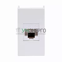 Розетка компьютерная 1-м 1мод. Viva RJ45 кат.6 бел. DKC 45058