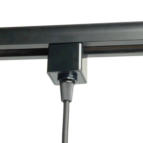 Светильник Feron AL197 трековый однофазный на шинопровод под лампу на подвесе E27, черный 48555 фото 8