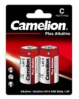 Элемент питания алкалиновый C/LR14 1.5В Plus Alkaline LR14-BP2 BL-2 (блист.2шт) Camelion 1653