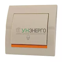 Кнопка звонка Deriy крем. LEZARD 702-0303-103